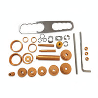 Bottom Bracket Tool with Adapters Anodized Bottom Bracket Press Tool Knurled for Cyclists