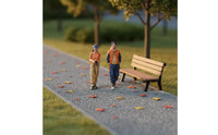 2 Pieces Miniature Figure Group Detailed Model People Realistic Details