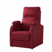 Fabric Recliner with Footrest Reclinable Gaming Seat Headrest Pillow Support for Internet Cafe