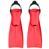 Long Scuba Diving Fins with Adjustable Spring Straps for Swimming Training and Snorkeling