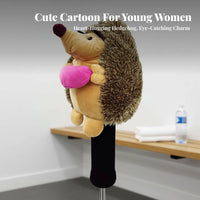 Hedgehog Sporting Headcover Scuff Protection Soft Creature Club Cover Soft Driver Headcover Novelty Gift for Golfers