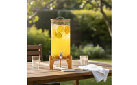 Glass Beverage Dispenser with Spigot Large Capacity Glass Drink Dispenser Guest-Operated-Assistance Beverage Barrel Airtight