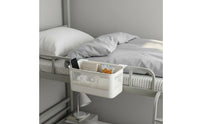 Dorm Bunk Bed Organizer Large Capacity Extendable Bedside Basket for Bedroom