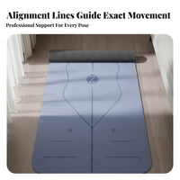 Shock-Absorbing Fitness Mat High Rebound Non-Slip Fitness Mat Double-Sided Texture for Professionals, Beginners, Home Gym, Stretching