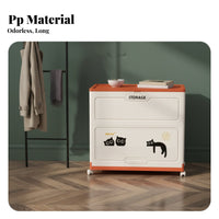 foldable Box with Front Door Foldable Design Stackable Container sturdy