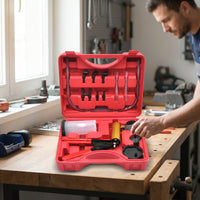 Compatible Brake Bleeding Kit with Adapters Portable Brake Bleeder Vacuum Pump Kit Universal Vacuum Pump with Gauge Easy to Use for Mechanics