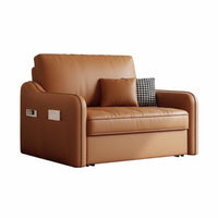 Pull-Extendable Sofa Bed Multi-Functional Tri-Function Transformable Loveseat Space-Saving Design Firm Support Foam for Students