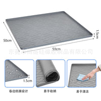 跨境硅胶迷你冰箱防滑垫饮水机地板防污垫防滴漏炸锅垫台面保护套