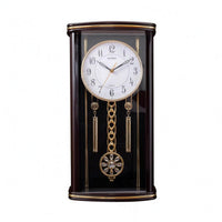 Pendulum Wall Clock Glossy Finish Home Decor Arabic Numerals