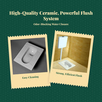 Ceramic toilet set, easy install