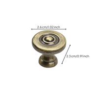 Antique Bronze Cabinet Handle, Zinc Alloy Drawer Pull, Minimalist Single Hole, Modern Furniture Accessory, Bedroom & Kitchen Decor