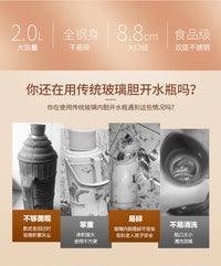 加厚不锈钢冷水壶凉水壶饭店餐厅酒店用泡茶壶长嘴加汤壶果汁扎壶