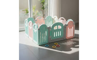 Safe Crawling Area Baby Safety Fence High Anti-Climb Design Infant Play Area Yard Toxin-Free Safe Portable Play Yard Breathable Mesh for Toddlers