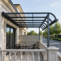 Wall-Mounted Awning, Front of Entrance, Sun Shade, Balcony, Aluminum Alloy, Terrace Roof, Rain Protection, Sun Protection