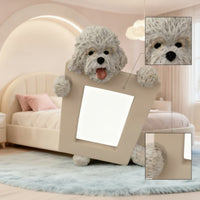 Dog Photo Frame Textured Decor Decorative for Desk
