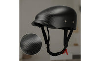Half Helmet with Goggles Slim-Fit Vintage Scooter Helmet Quick-Release Glossy for Commuters, Commuting
