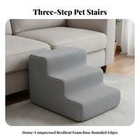 High-Compression Three-Step Pet Stair