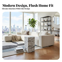 spiral Pedestal Table Space-Saving Abstract Sculpture Easy to Maintain