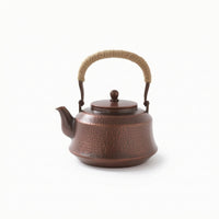 Copper Tea Kettle Traditional Tea Kettle with Wrapped Handle Compact for Teahouse