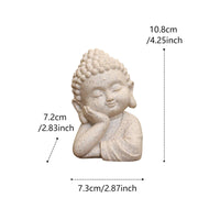 Sleeping Buddha Statue Handmade Look House Decoration Serene Appearance