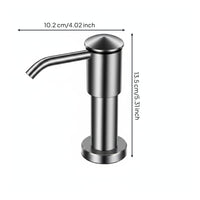 Sink Mounted Soap Dispenser Space Saving Stainless Steel Soap Pump Anti Slip
