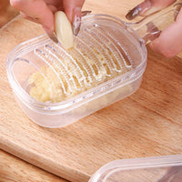 Manual Grater Box Transparent Ginger Grater Integrated Handle