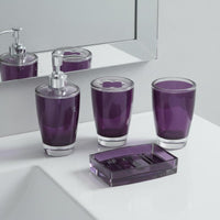4 Pieces 4 Piece Bathroom Set Shockproof-Resistant for Dorm Room