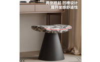 Vintage Inspired Swivel Vanity Stool Space-Saving Swivel Vanity Chair High-Density Foam Cushion Cone Base Makeup Chair Sturdy Construction for Bedroom