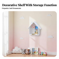 House-Shaped Shelf Decorative House-Shaped Cubby Space-Saving for Kindergarten