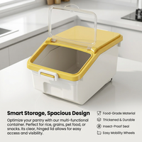 Large Rice Dispenser 10kg Cereal Storage Box, Airtight Flip Lid Rice Keeper, Pantry Organization Sto - Image 6