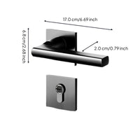 Matte black privacy lever, easy install