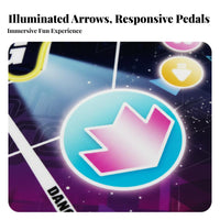 Multiple Difficulty Levels Musical Dance Mat with Voice Amplifier Responsive Pads Kids Electronic Dance Mat Foldable Design for Exercise