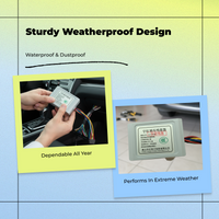 Waterproof car horn, adjustable volume