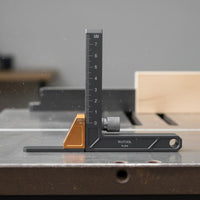 Router Height Gauge Easy reading Table Saw Gauge Locking Screw Measuring Tool for Woodworkers, Carpenters, Workshop