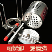 家用菜馅挤水神器不锈钢手动榨汁机家用压蜜压酒糟压菜馅压中药渣