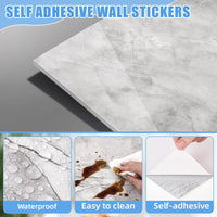 36-Piece Self-Adhesive Waterproof PVC Wall Panels for Shower and Kitchen