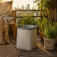 2 Pieces Decorative Iron Pot Handmade Style Rustic Metal Planter Easy to Outdoor-Compatible Decor for Balcony