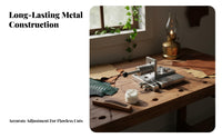 Leather Strap Cutter Replaceable Leather Strip Cutting Tool Table Top Lace Cutter Strong Duty Steel Easy To Use for Garage