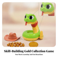 Molded Plastic Coiled Snake Toy Gift Box Electric Prank Snake Toy