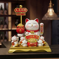 2026新款招财猫摆件开业礼物生意兴隆猫自动招手店铺收银台装饰品