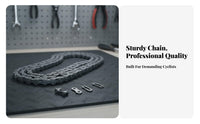 Cycle Chain X410 Rust Resistant Single Speed Bike Chain Sturdy Cycle Missing Link Set for Cyclists, DIY Enthusiasts, Commuting, Workshop, Garage