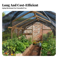 Greenhouse Shade Net Protection Cloth Extra-Dense Polyethylene Heavy Duty Sunblock Mesh for Gardeners, Balcony, Rooftop, Carport