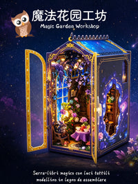 DIY Magic Garden Workshop Bookend 3D Puzzle Model