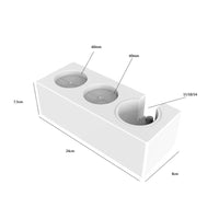 Espresso Tamping Station Sturdy ABS Material 3-Slot Espresso Organizer for Cafe