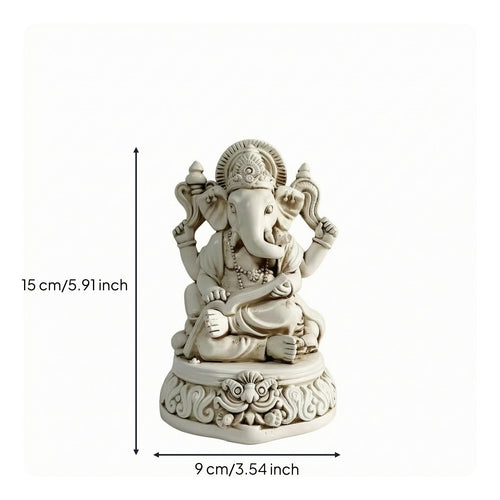 Elephant Deity Figurine Hand-Painted Multi-Armed Deity Statue Good Luck