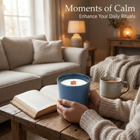 Scented Candle Gift Set, Ceramic Candle Jar