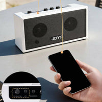 Built-in Battery Electric Guitar Amp Plug-and-Play Bluetooth Guitar Amp Two Channel Practice Amplifier for Outdoor Performance, Travel