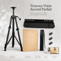 Maries Portable Folding Easel with 4K Drawing Board and Sketching Tools