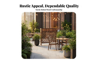 Lattice latticework Design Freestanding Garden Trellis with Base Space Divider Trellis Planter Box Weather-Resistant Privacy Partition Rustic aesthetic for Restaurant Owners, Apartment Dwellers, Balcony, Patio, Backyard, Terrace