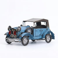 Vintage Iron Car Ornament Painted Finish for Coffee Table